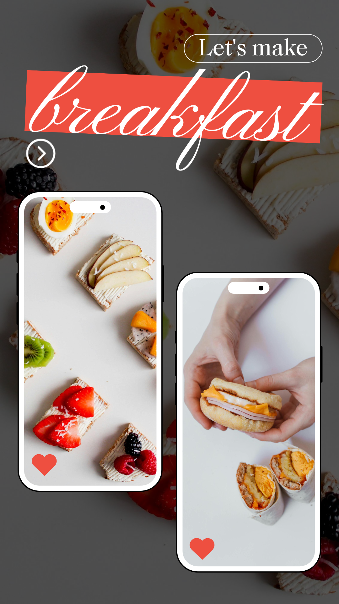 TikTok Thumbnail Foods Let's Make Breakfast