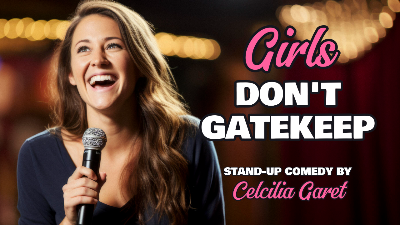 YouTube 썸네일 - 엔터테인먼트 - 스탠드업 코미디 소녀들은 게이트 키핑을 하지 않습니다.