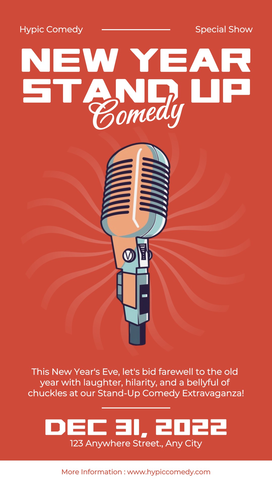 Stand Up Comedy Histoire Instagram du Nouvel An