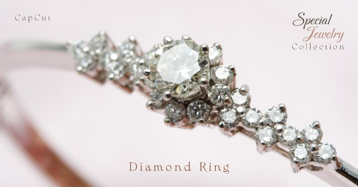 Anuncios de Facebook Anillo de joyería Exhibición de productos Rosa suave minimalista