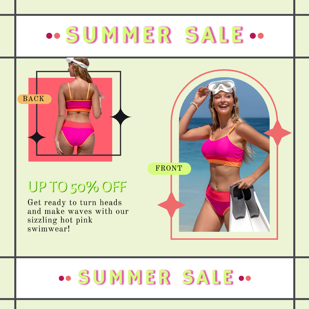 Venta De Verano Cartel De Marketing Venta De Publico De Instagram