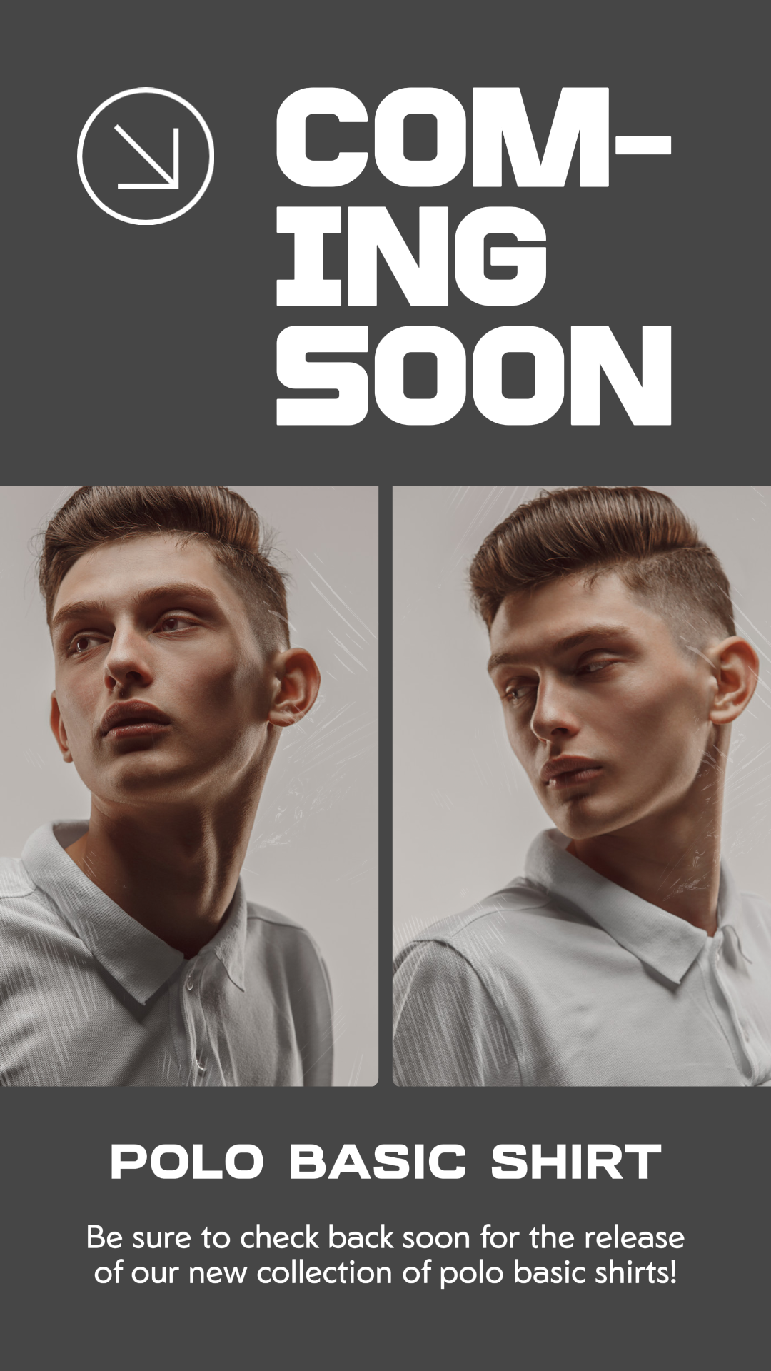 Dark Grey Minimal Fashion Sales Promotion Story