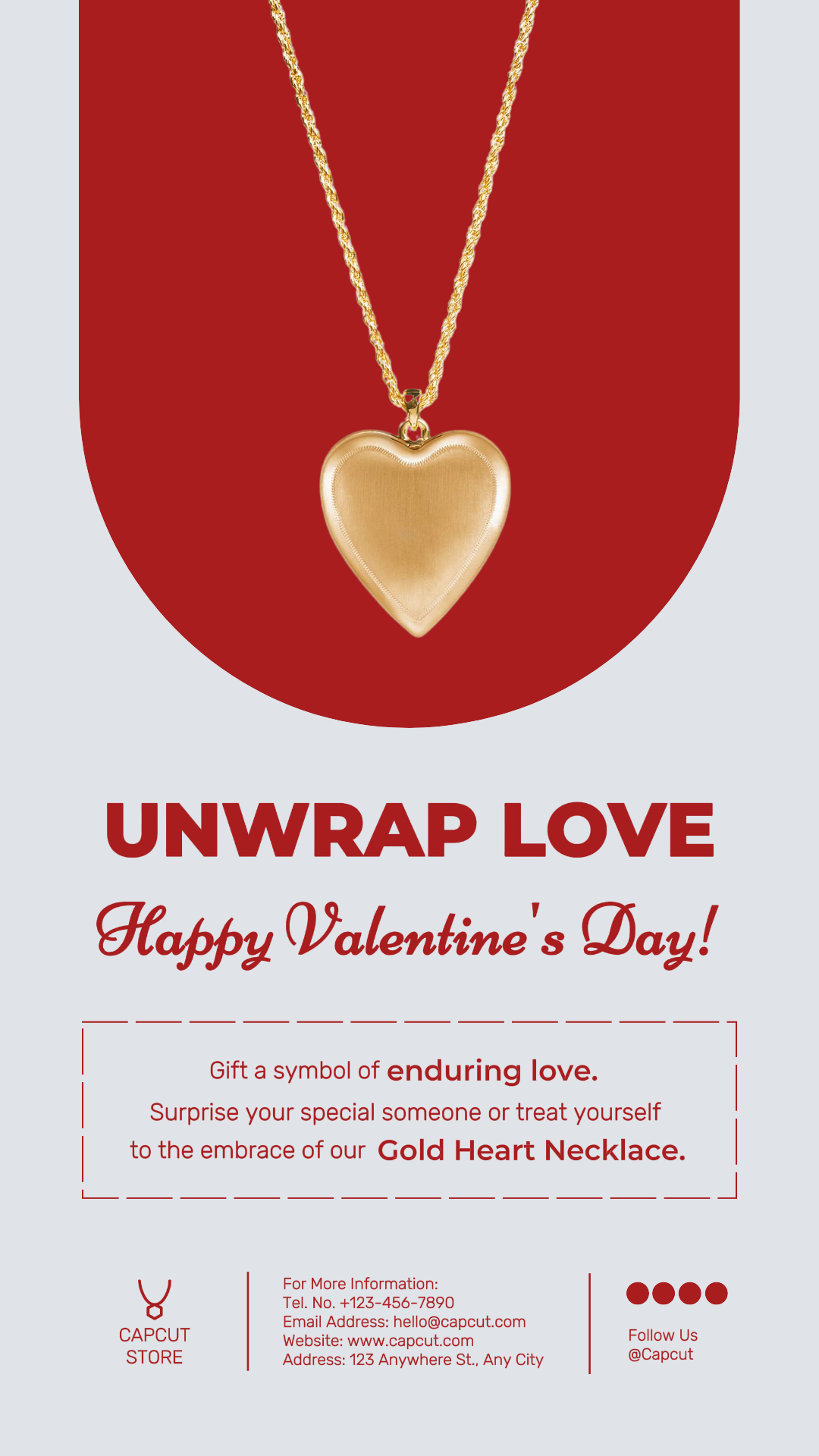 Valentine's Day Jewelry IG Template