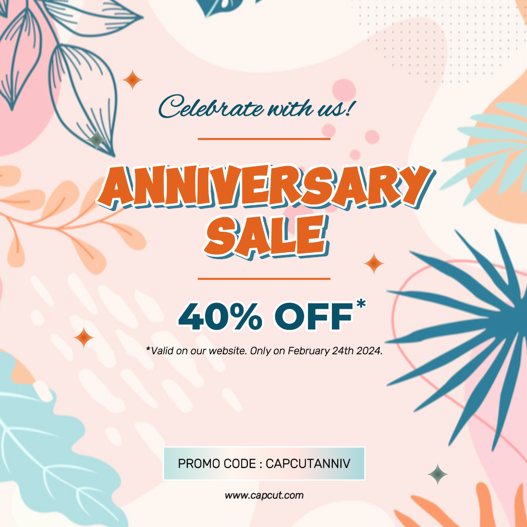 Promoción Aniversario Venta Doodle Leaves Estilo