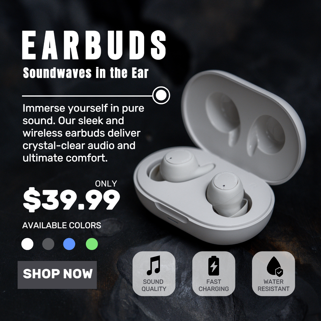 E-commerce Electrónica Auriculares Llamamiento del producto Blanco y negro