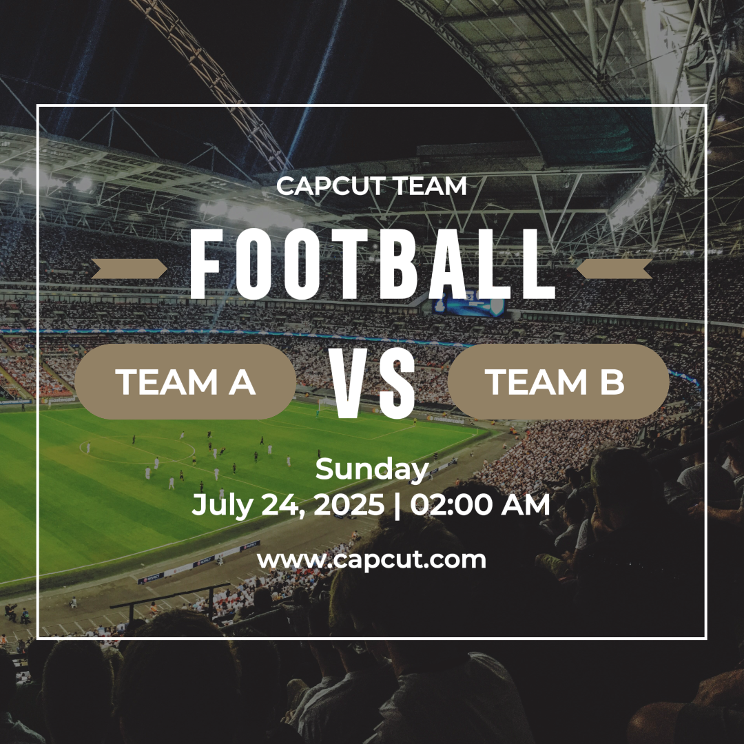 Sports and match creative poster football instagram post