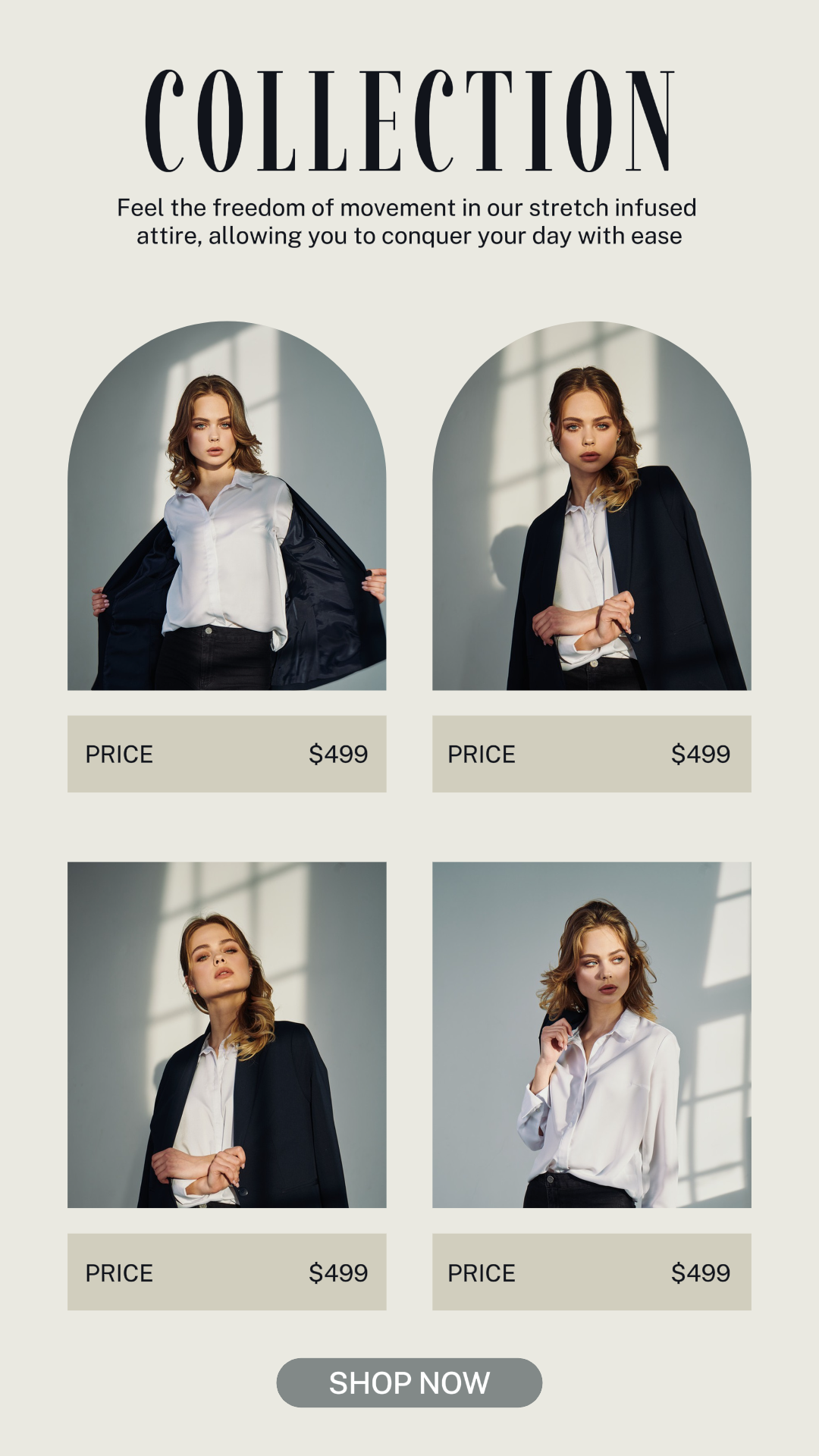 Collage minimalista Historia de Instagram Venta de moda