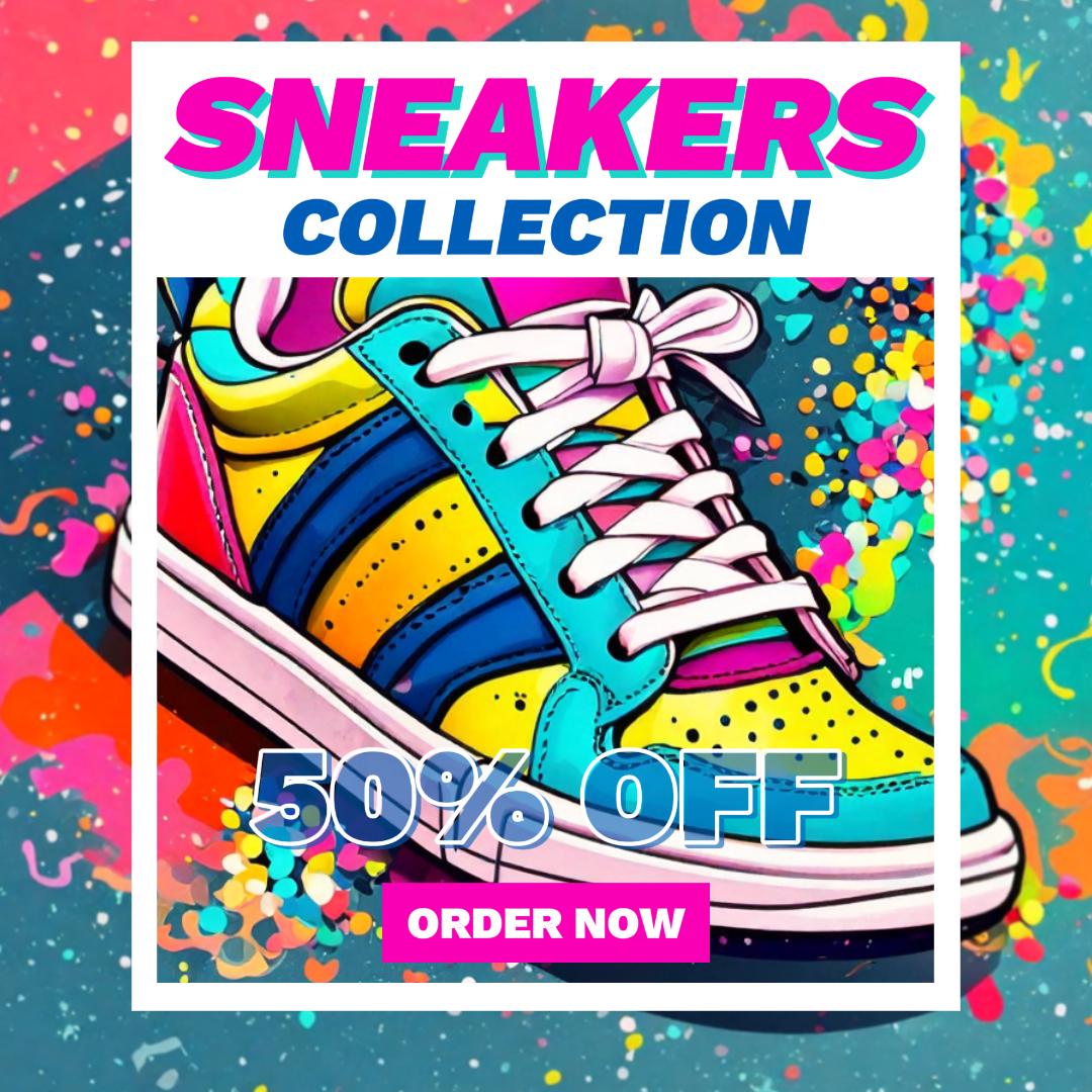 Turnschuhe Verkauf Vorlage Instagram post