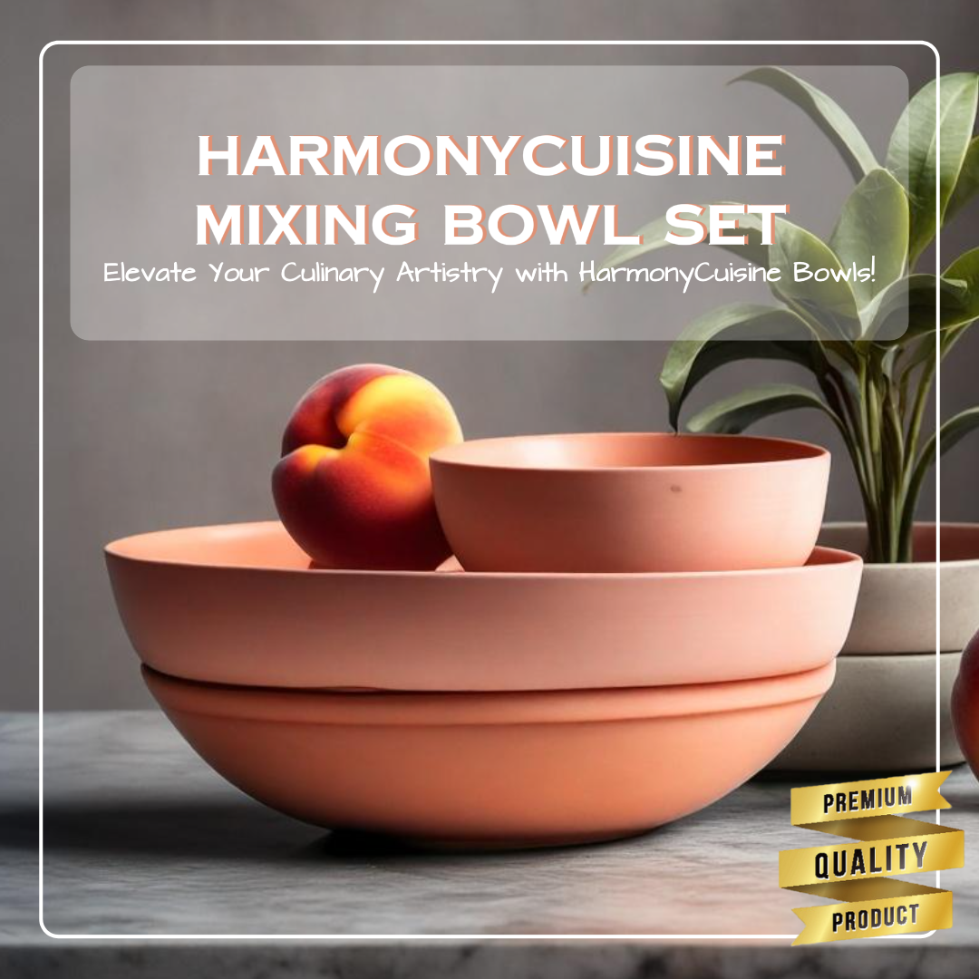 E-Commerce Household HarmonyCuisine Mixing Bowl Set Product Display