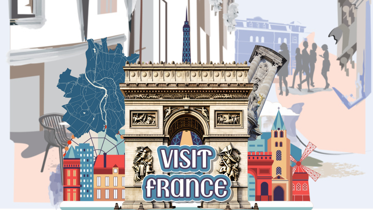 Visit France Vlog Youtube Thumbnail