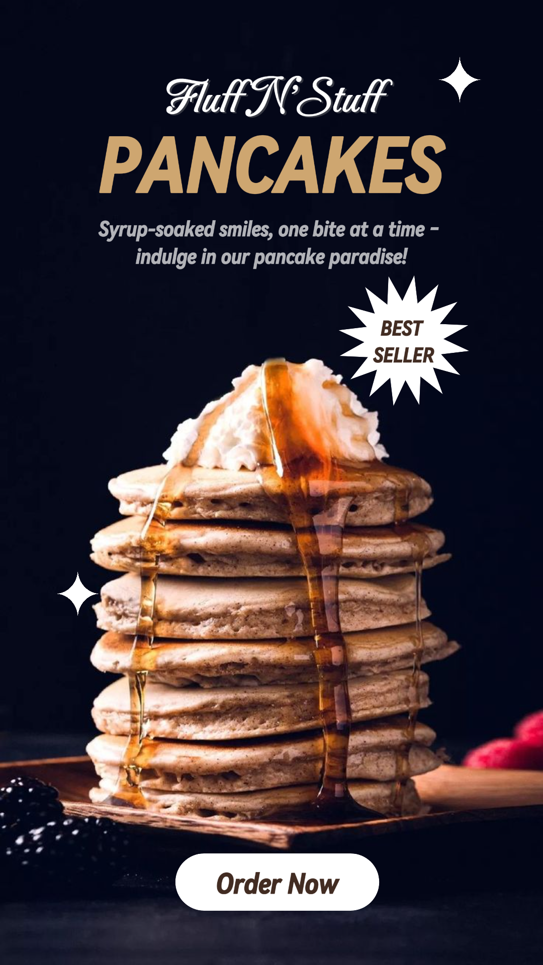 Untitled Food and Beverage - Instagram Fluffy Pancakes - Instagram Story