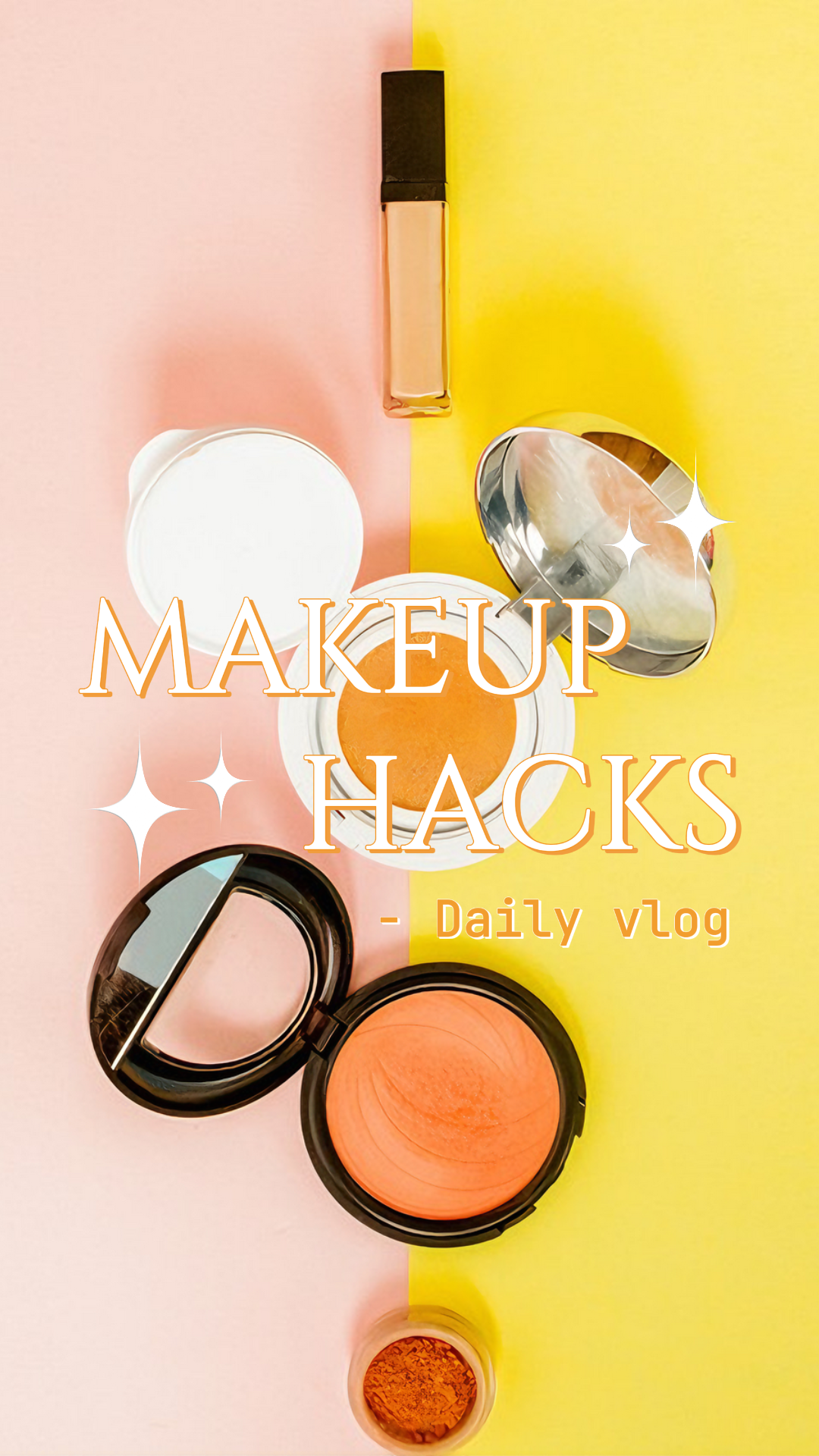 Tiktok Thumbnail täglich Vlog Make-up Hacks