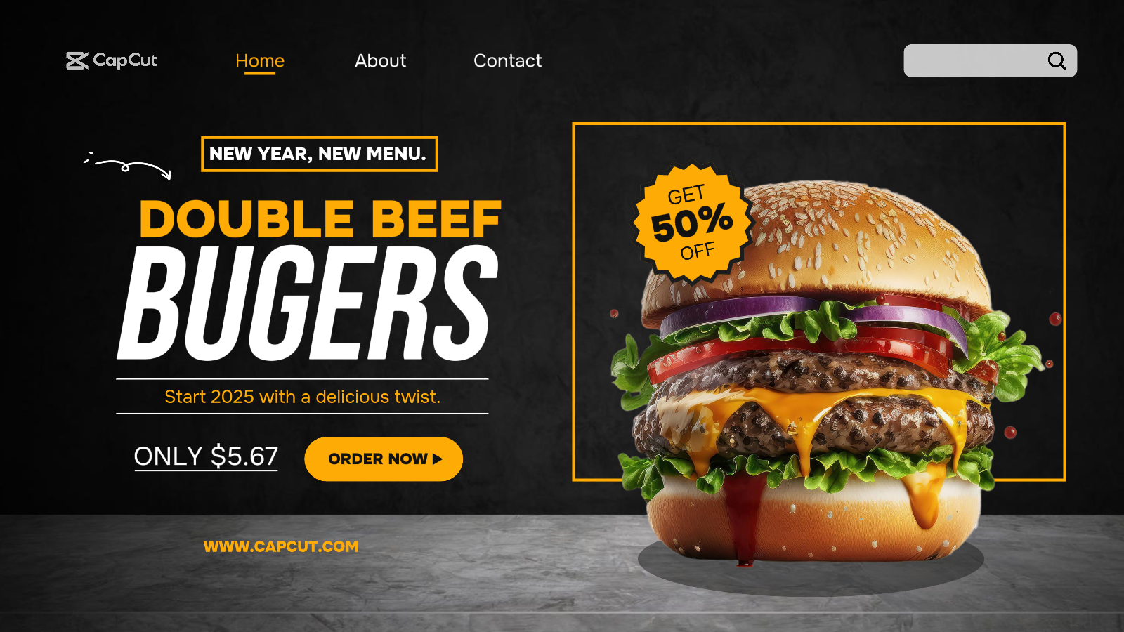 Message Twitter du menu alimentaire du Nouvel An