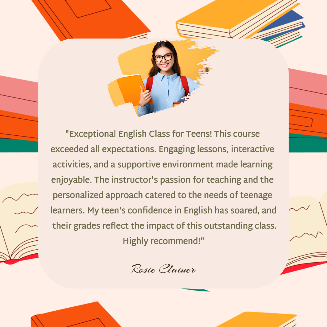 Educación y Entrenamiento Curso De Inglés Para Adolescentes Revisión De Testimonios Crema Colorllena