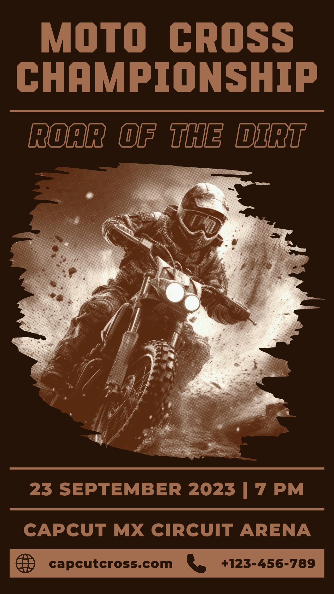 Autre affiche du championnat de motocross TikTok Post