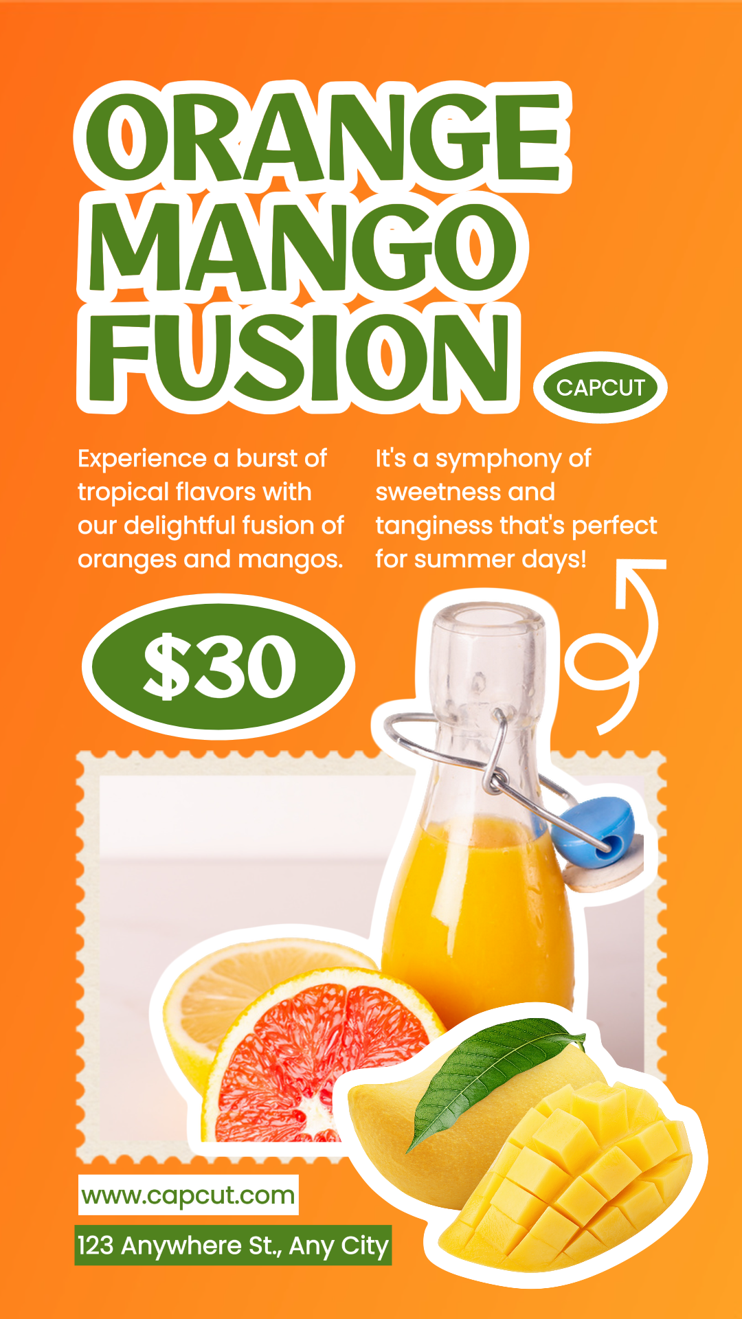 Food and Beverages Promotion Summer Juice Instagram Story