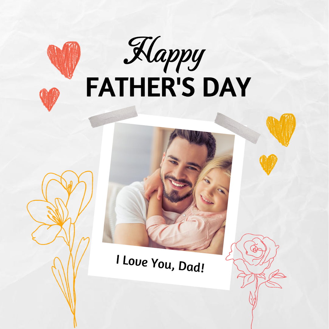 Poster Kreatif Hari Ayah Instagram Posting satu foto