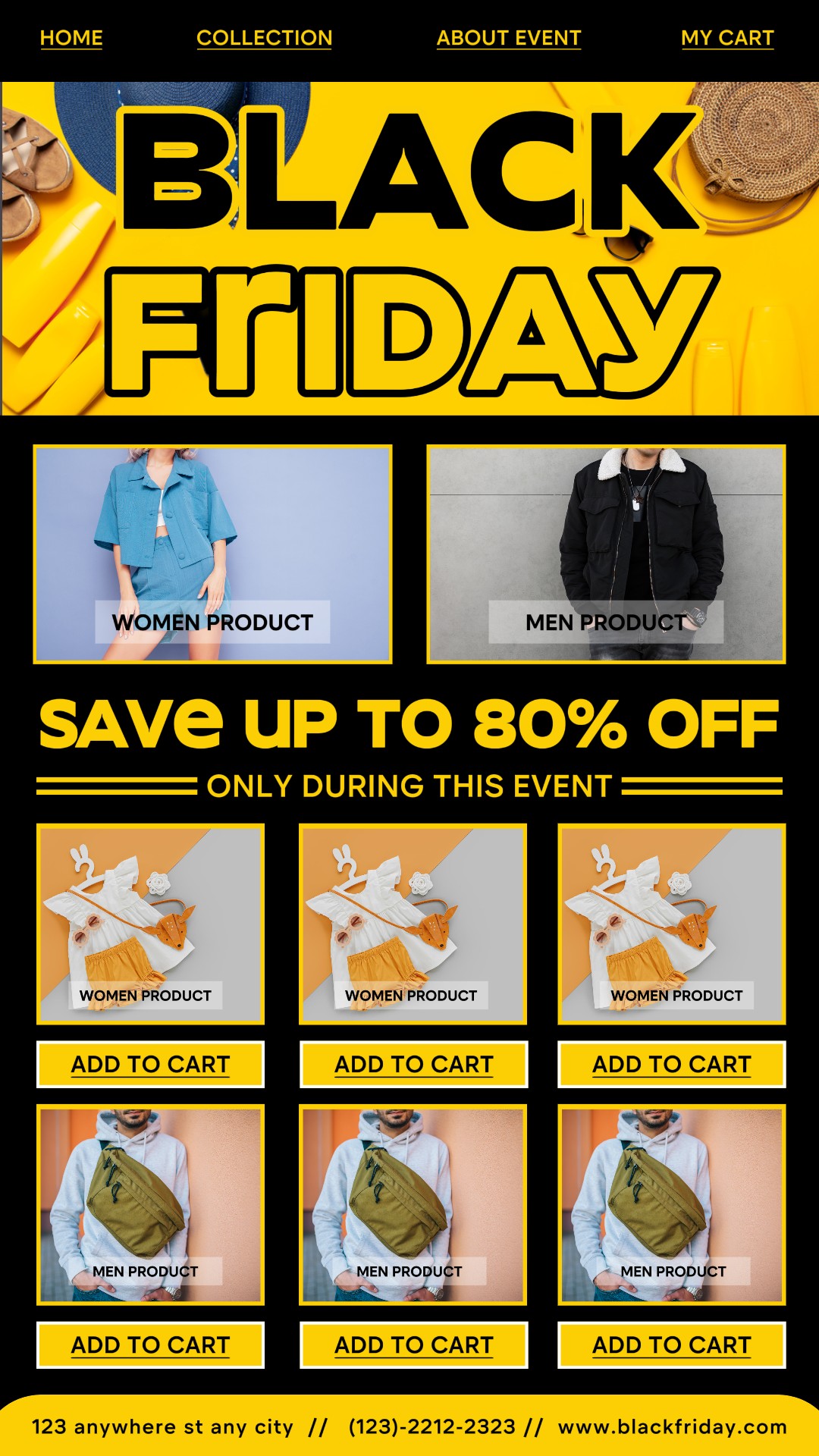 Promosi Penjualan Black Friday untuk Instagram Story