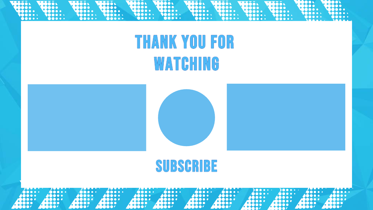 Pantalla final de Youtube sin marketing en negro y azul 