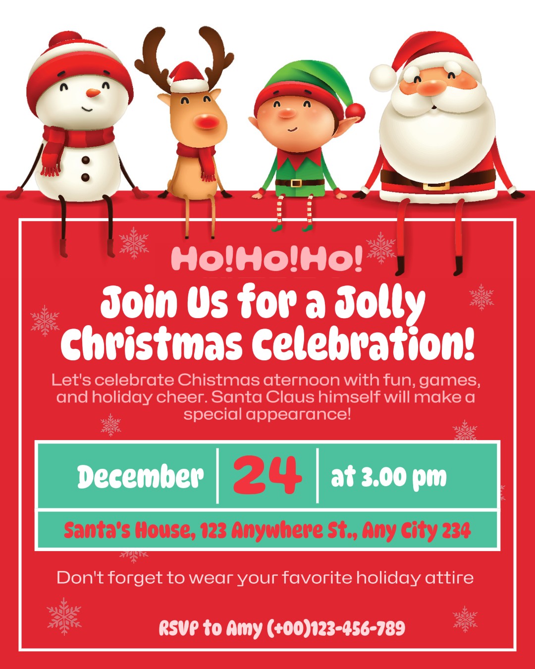 Christmas Celebration Invitation Instagram Post