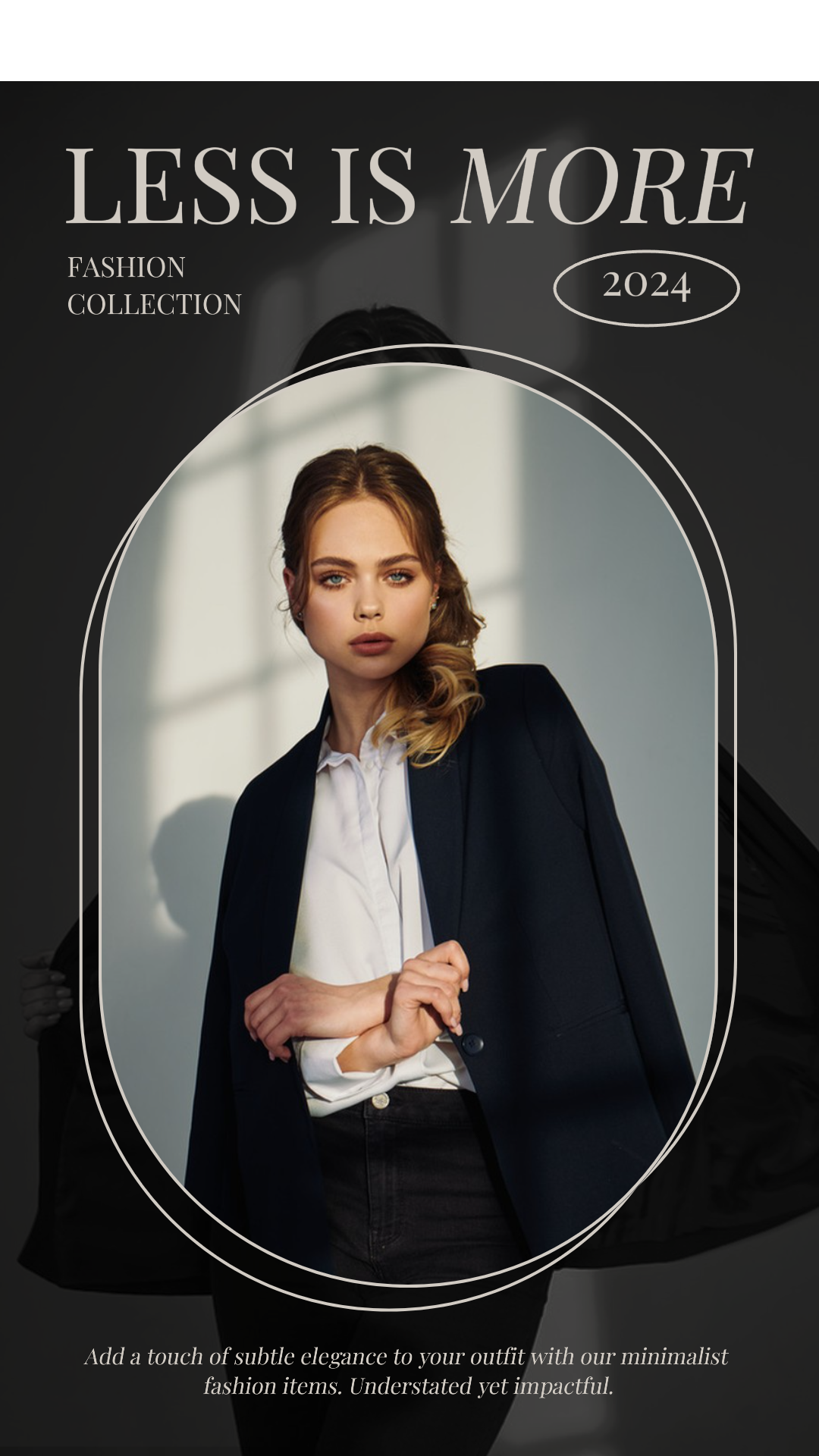 의류와 신발 인스타그램 스토리 미니멀리스트 컬렉션