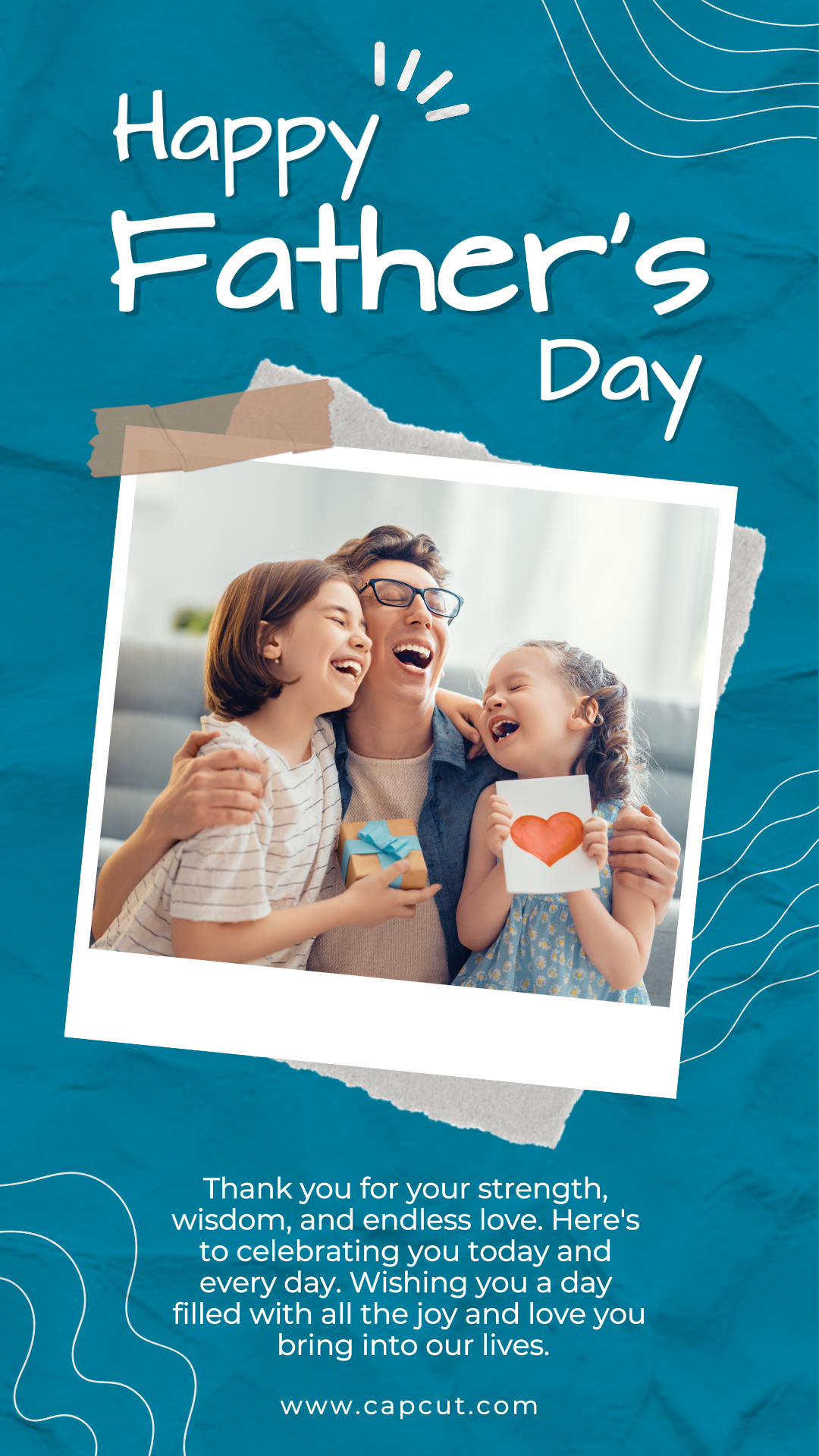 Dia dos Pais Indústria em geral Pôster criativo Tiktok Estilo atraente Dia dos Pais