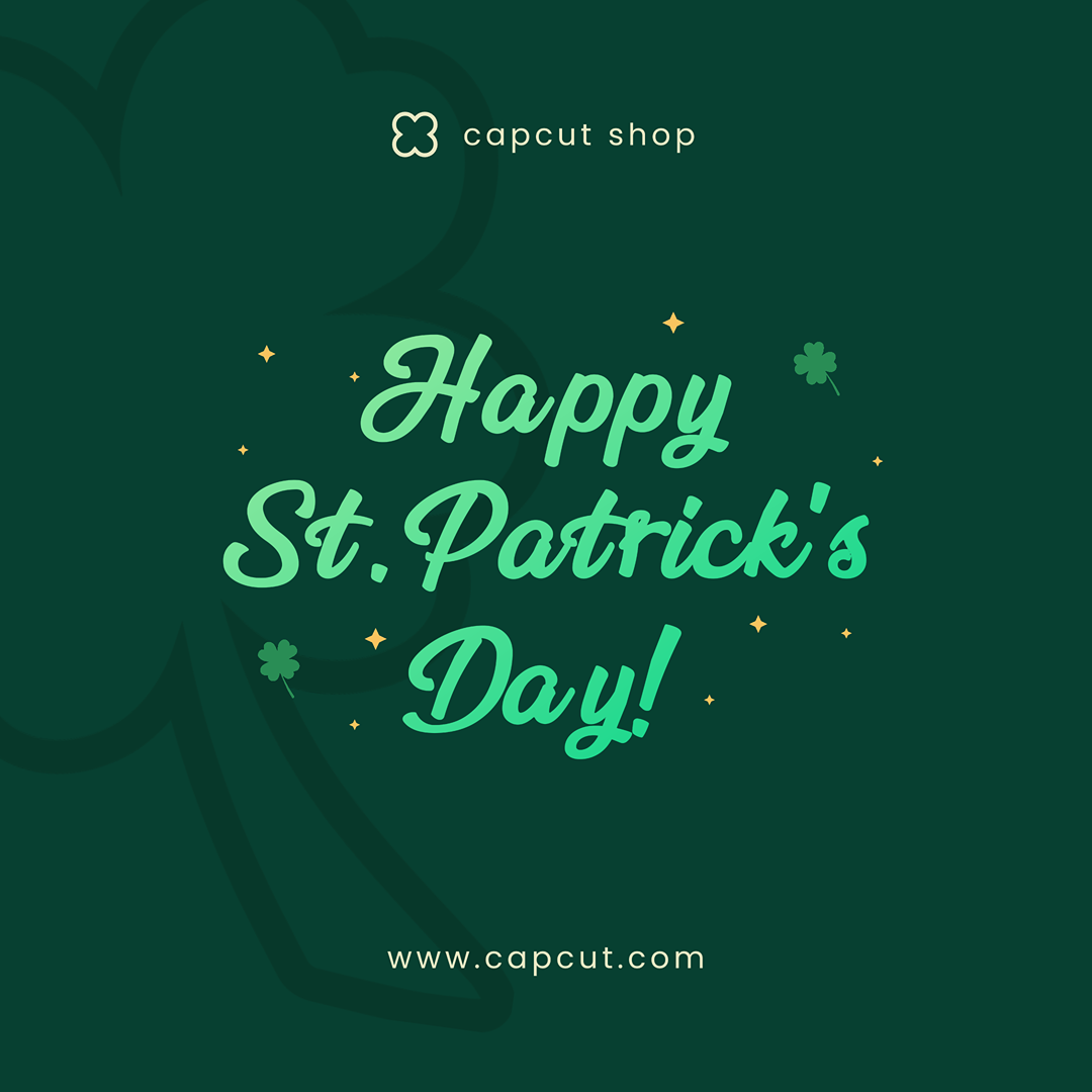 성 패트릭의 날 인사 인스타그램 포스트 그린
