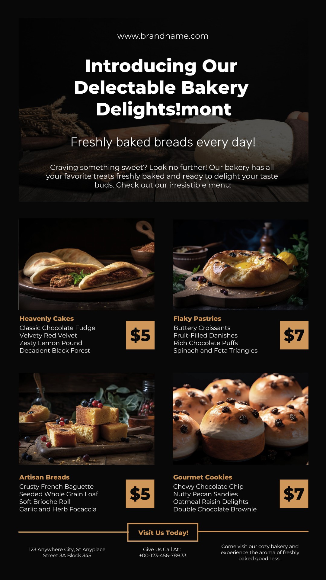 Bakery Menu Instagram Story Post