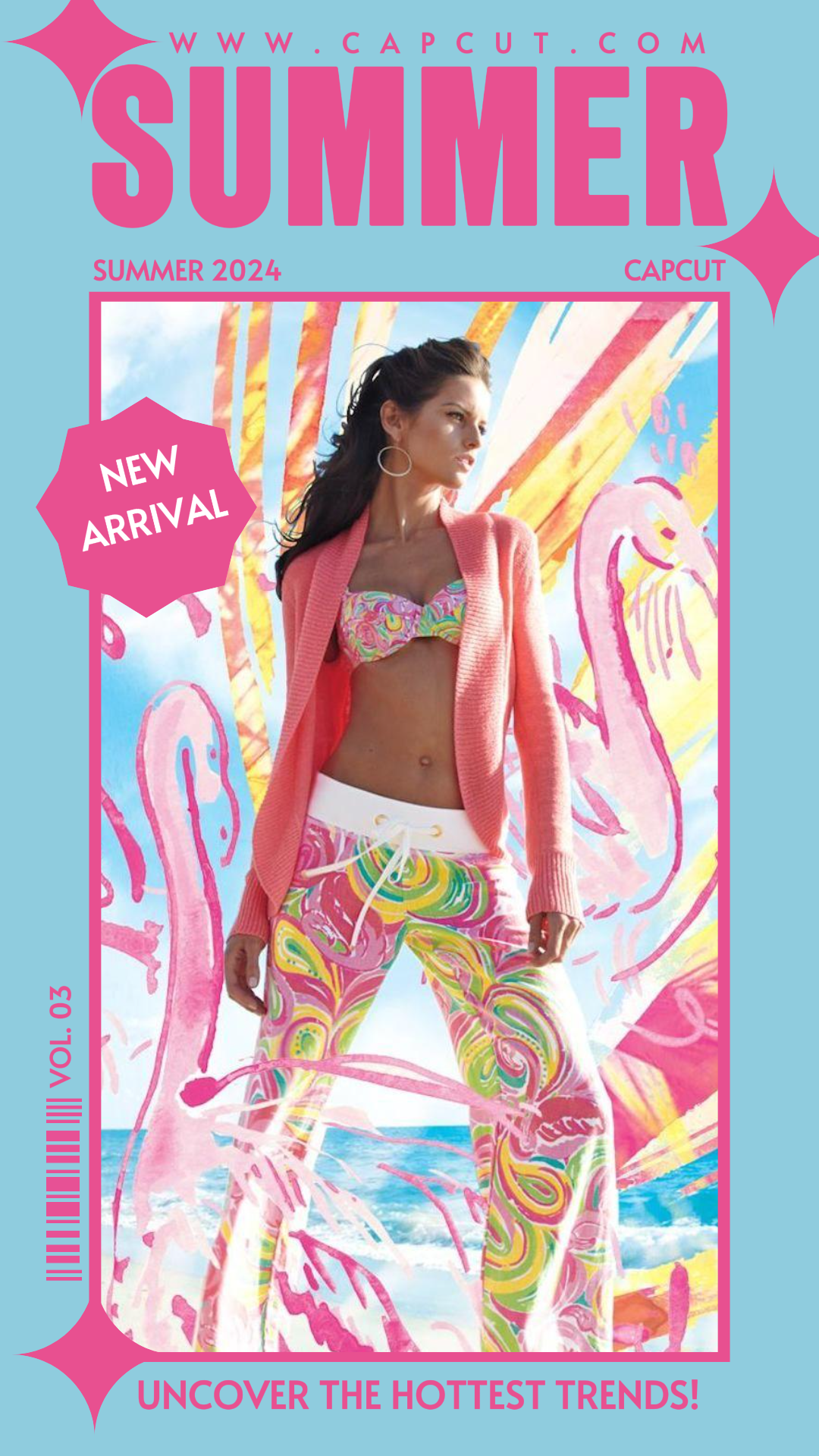 Bekleidungsmarketing-Poster Sommer deckt den heißesten Trend auf - Instagram Story