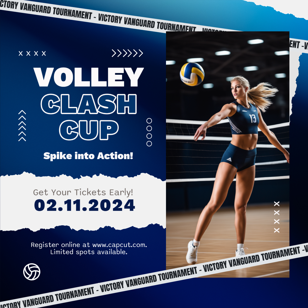 Hiburan Olahraga Instagram Post Bola Voli Biru