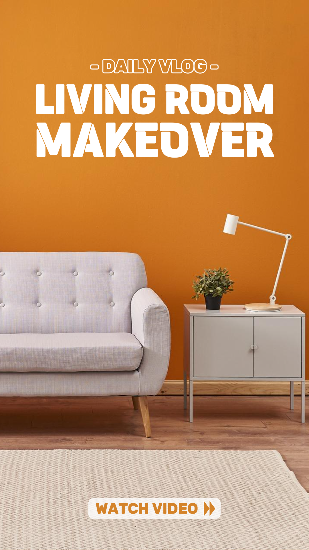 Miniatura de Tiktok - Cambio de imagen de la sala de estar del Vlog diario de la industria general