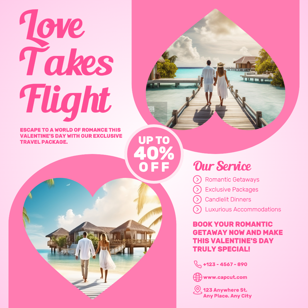 Travel Industry Promotion Special Valentine's Day