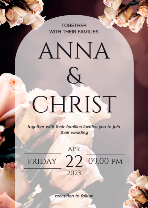 Flor de convite sem marketing Premium