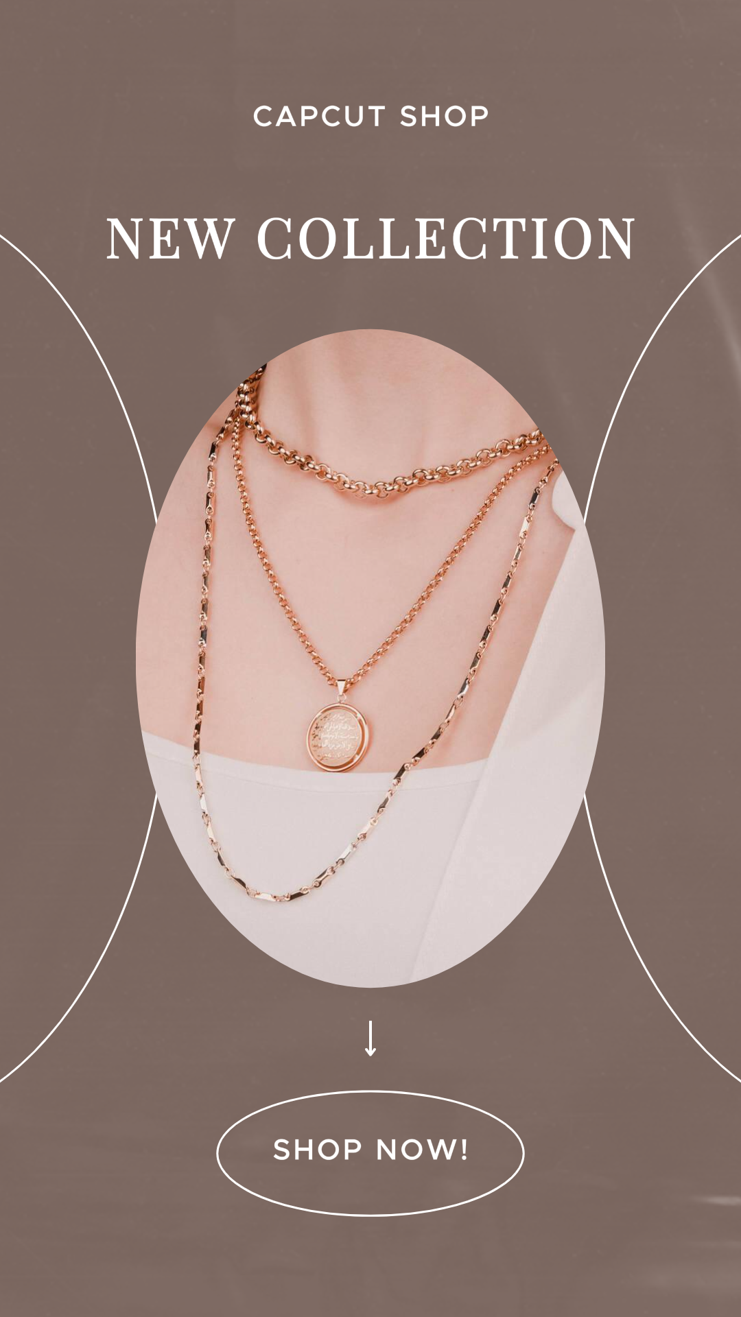 Nouveau modèle d'histoire Instagram de promotion de bijoux de collection