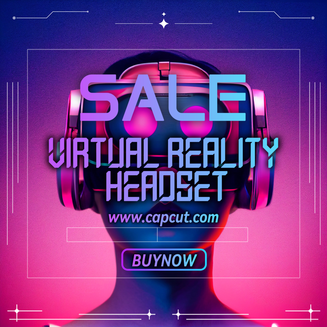 Productos electrónicos, Promoción de auriculares de realidad virtual Publicación de Instagram