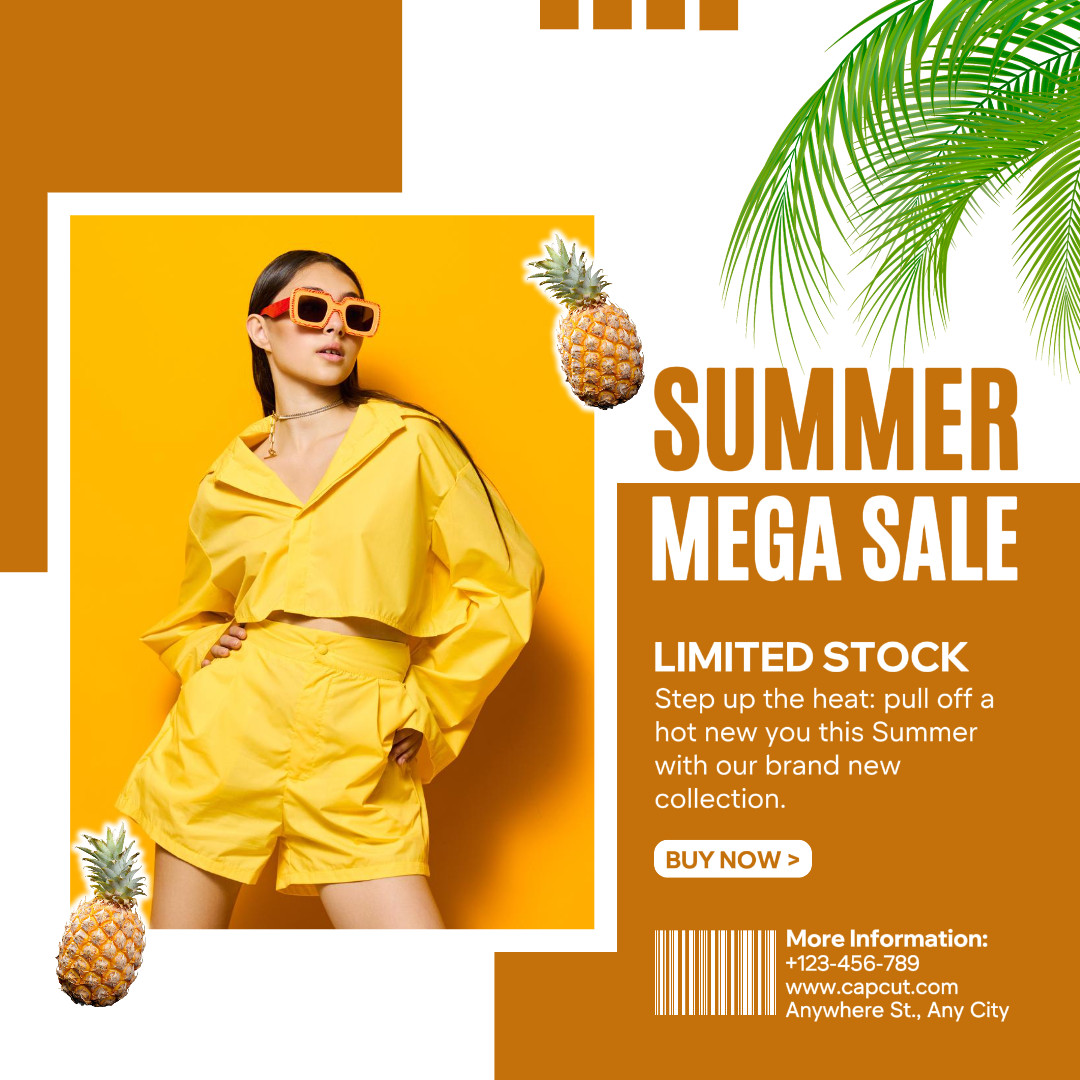 Clothing and Shoes Fashion Summer Mega Sale Instagram post