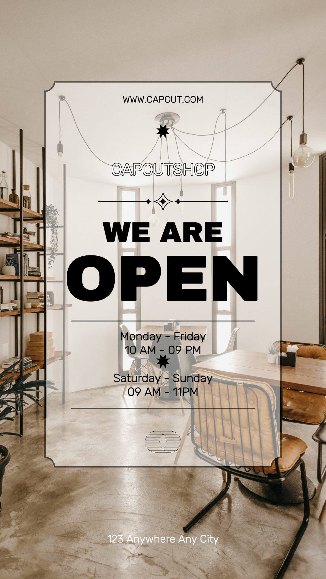 Negocios Y Oficina - Cartel Creativo Historia De Instagram Estamos Abiertos