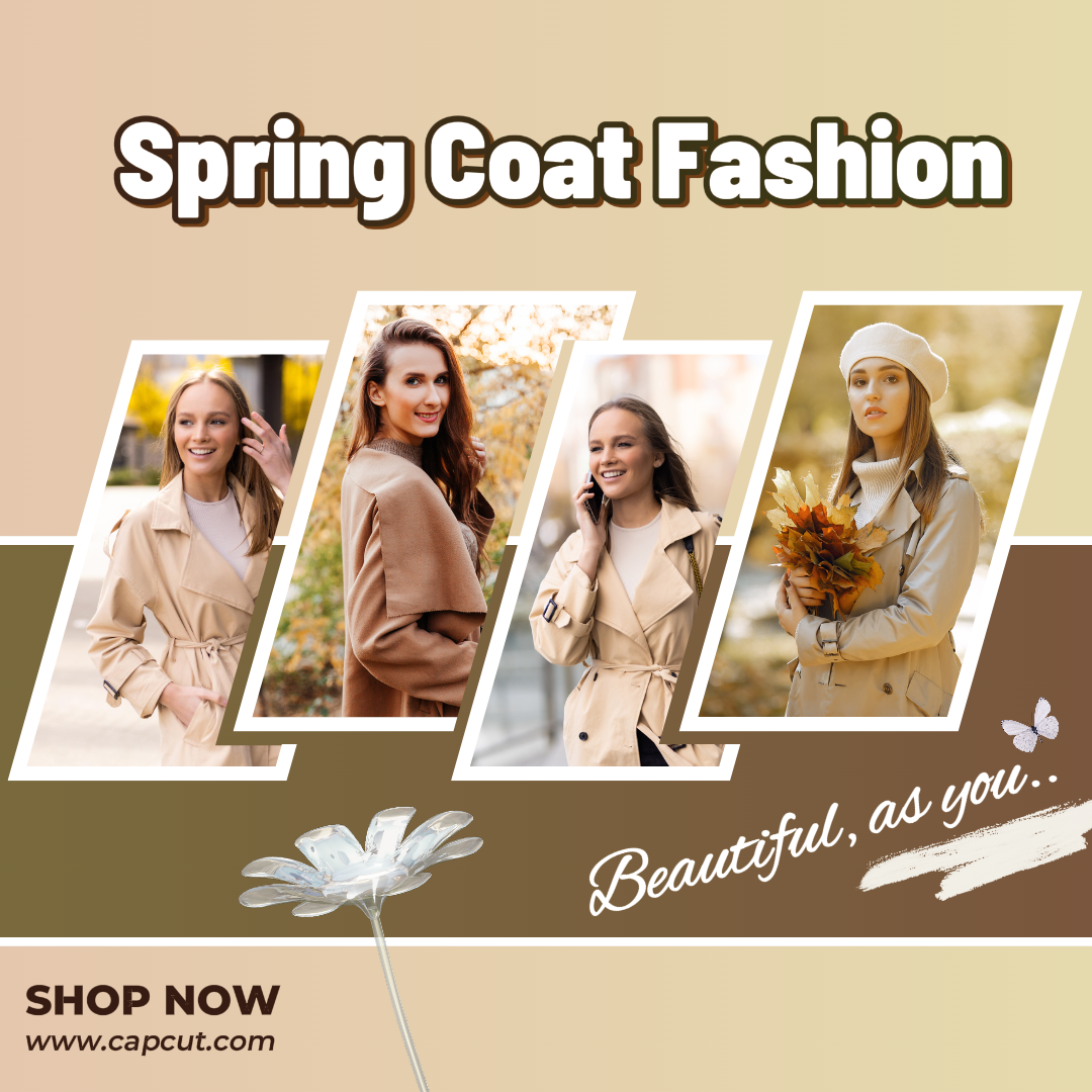 Marketing Allgemeine Werbung - Frühlingsmantelmode