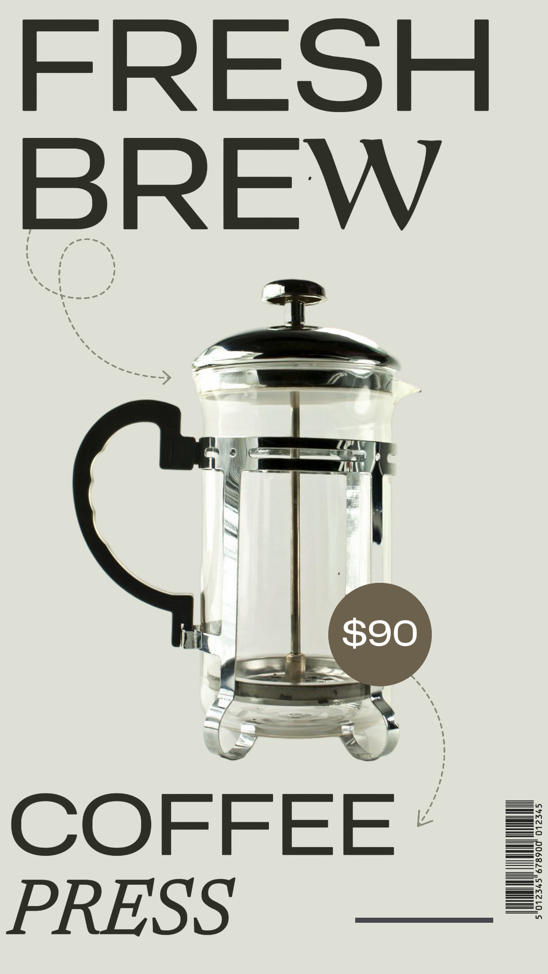 Tampilan Produk Pers Kopi