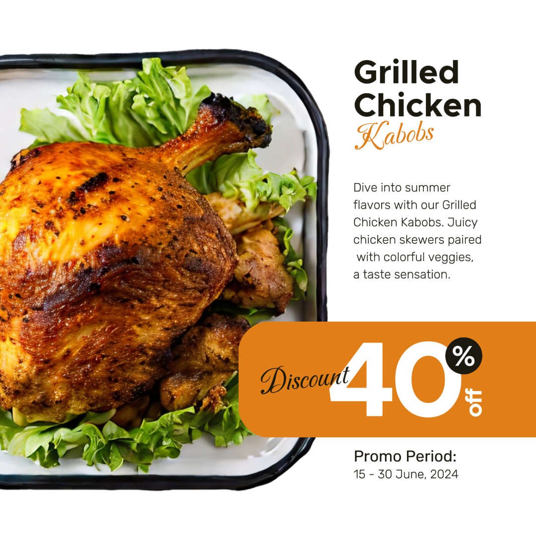 Pôster de Marketing de Alimentos e Bebidas Venda de Alimentos de Verão Instagram Post Minimalista