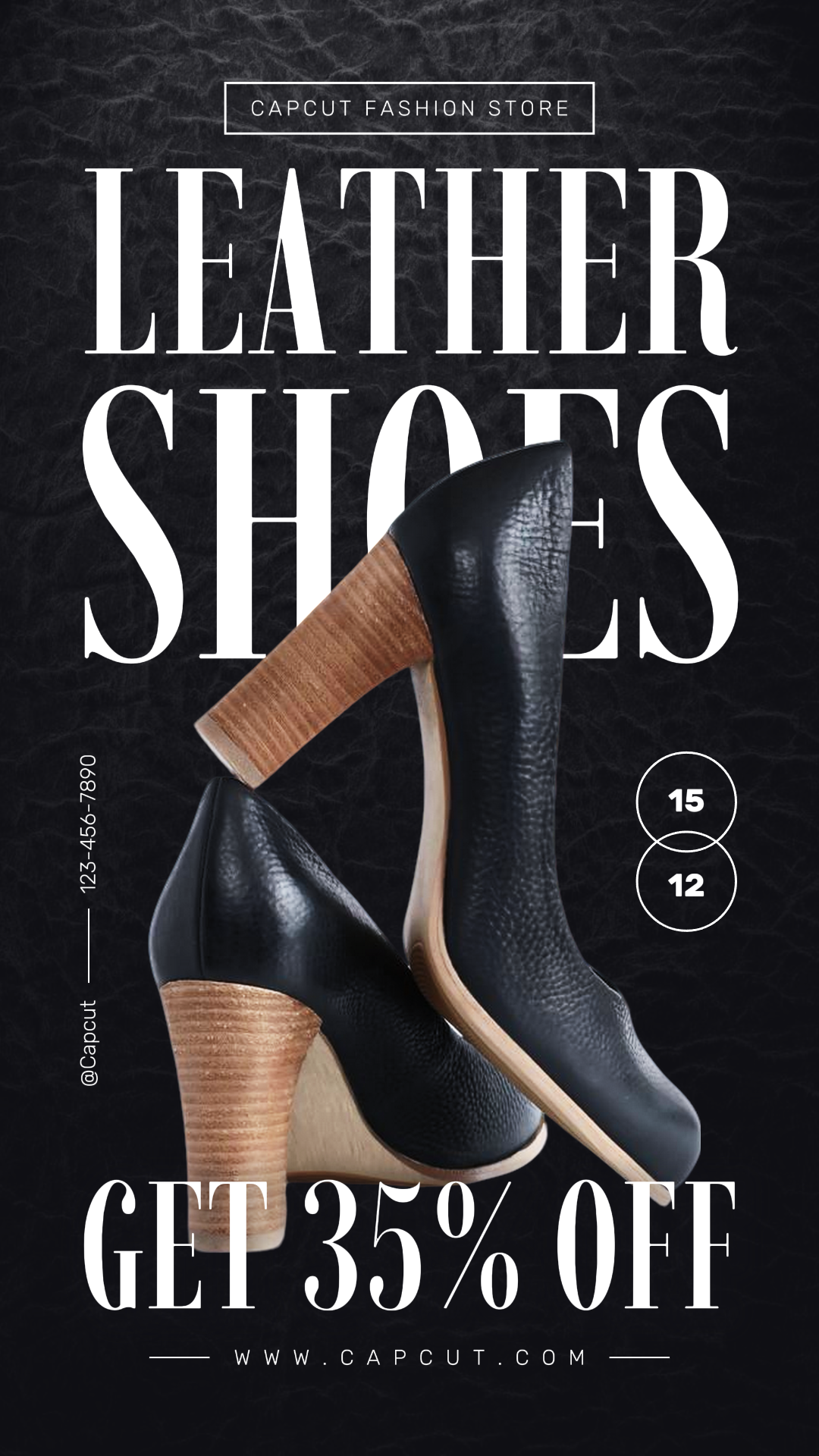 Leather Shoes TikTok Elegance Black