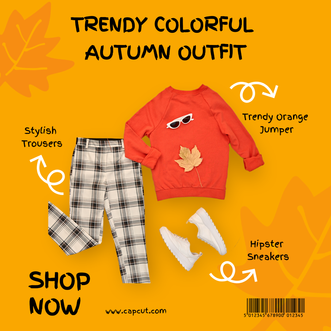 Mode Trendy Herbst Outfit Produkt Display