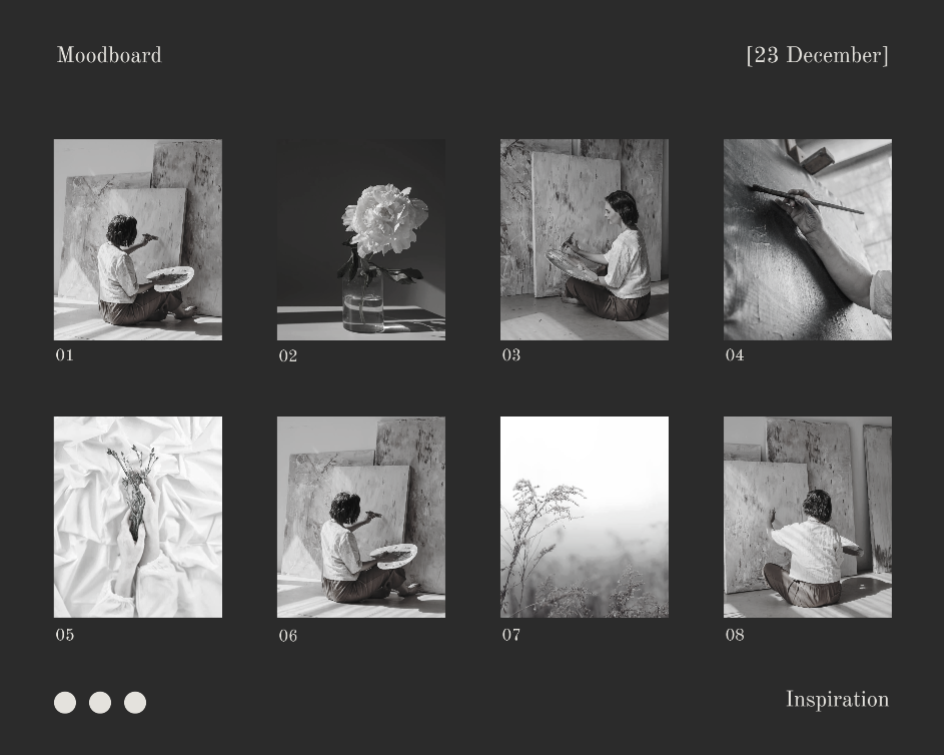 Colagem de fotos sem marketing Estética preta