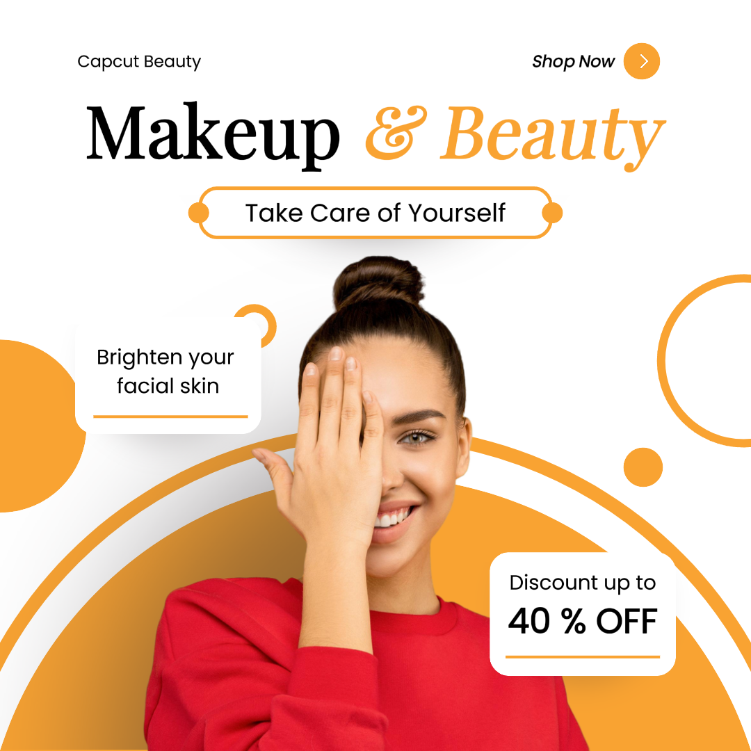 Post no Instagram de maquiagem de beleza