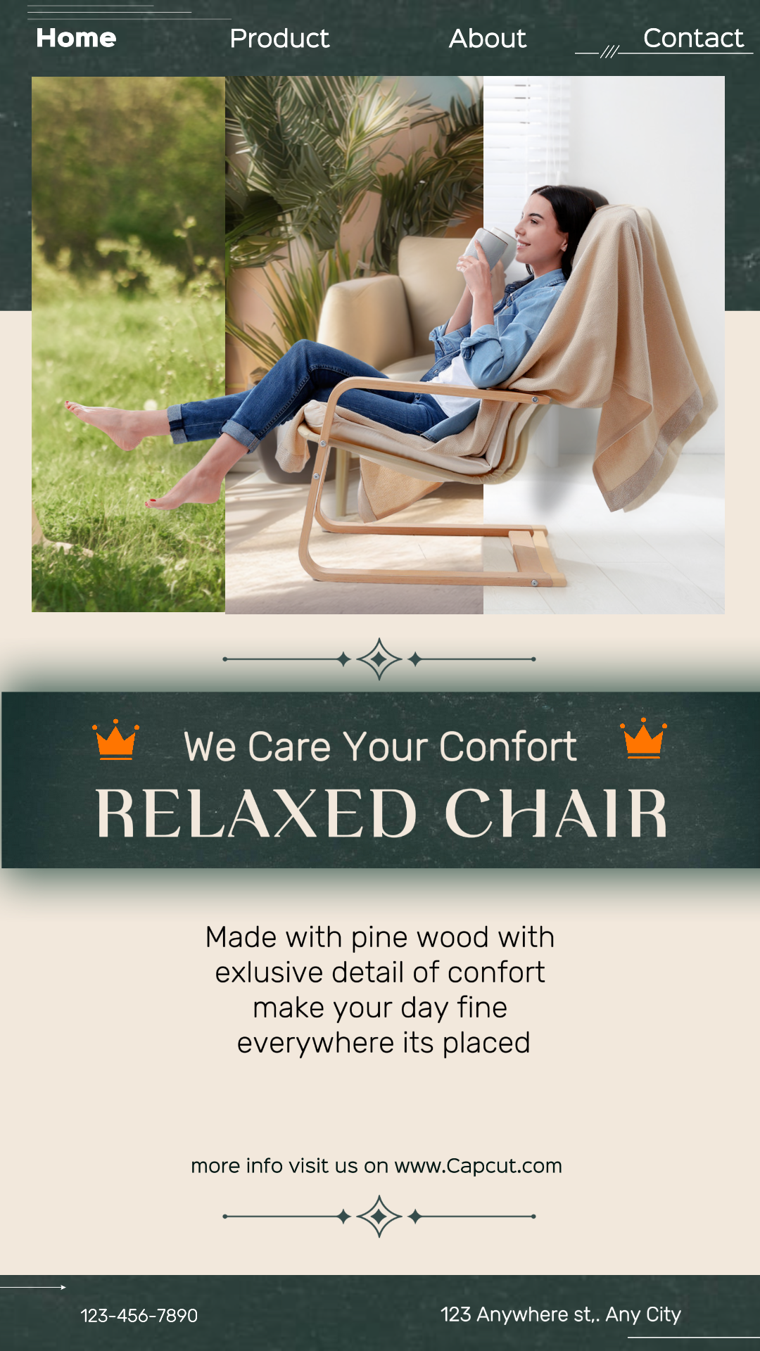 Houshold n furnitur Kursi Santai Tiktok Post