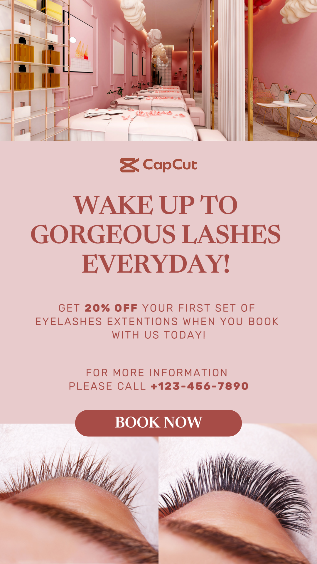 Beauty Eyelashe Product Promotion Instagram Story