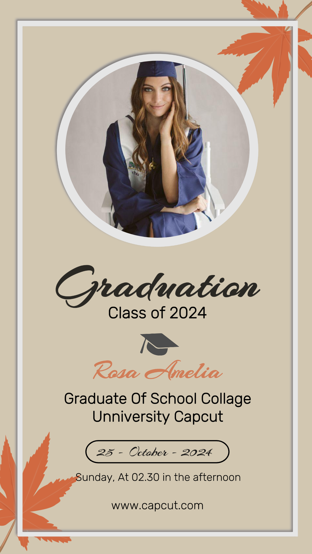 Temporada de graduación - Póster creativo - Tik Tok - Graduación