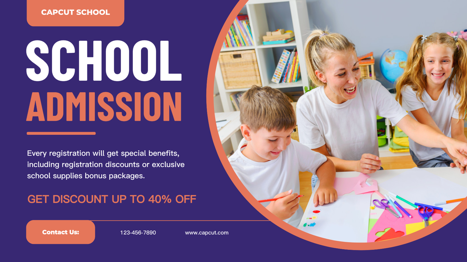 Admisión a la Escuela Publico en Twitter Azul Colorido