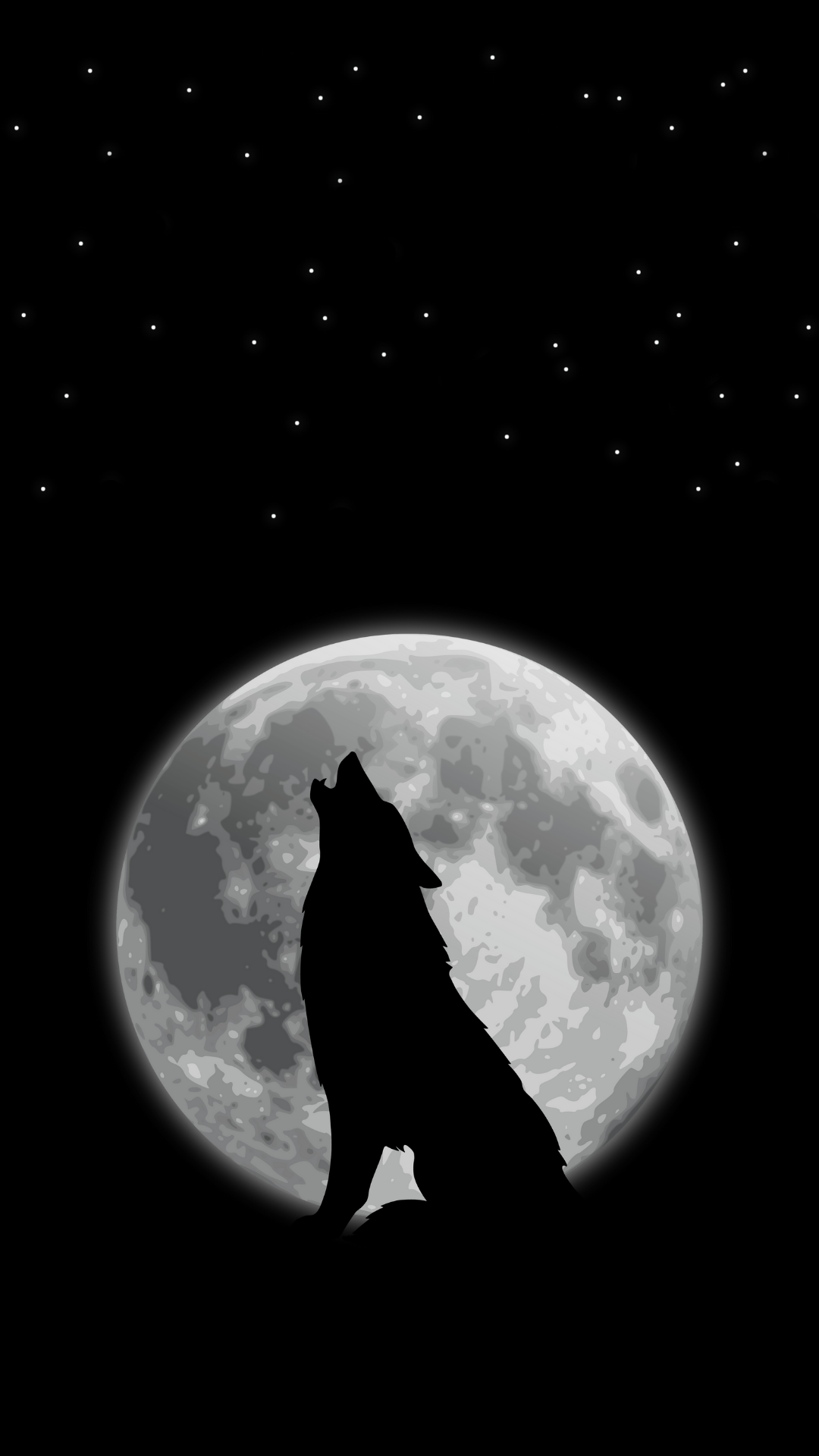 Wallpaper kreatives Poster Wolf