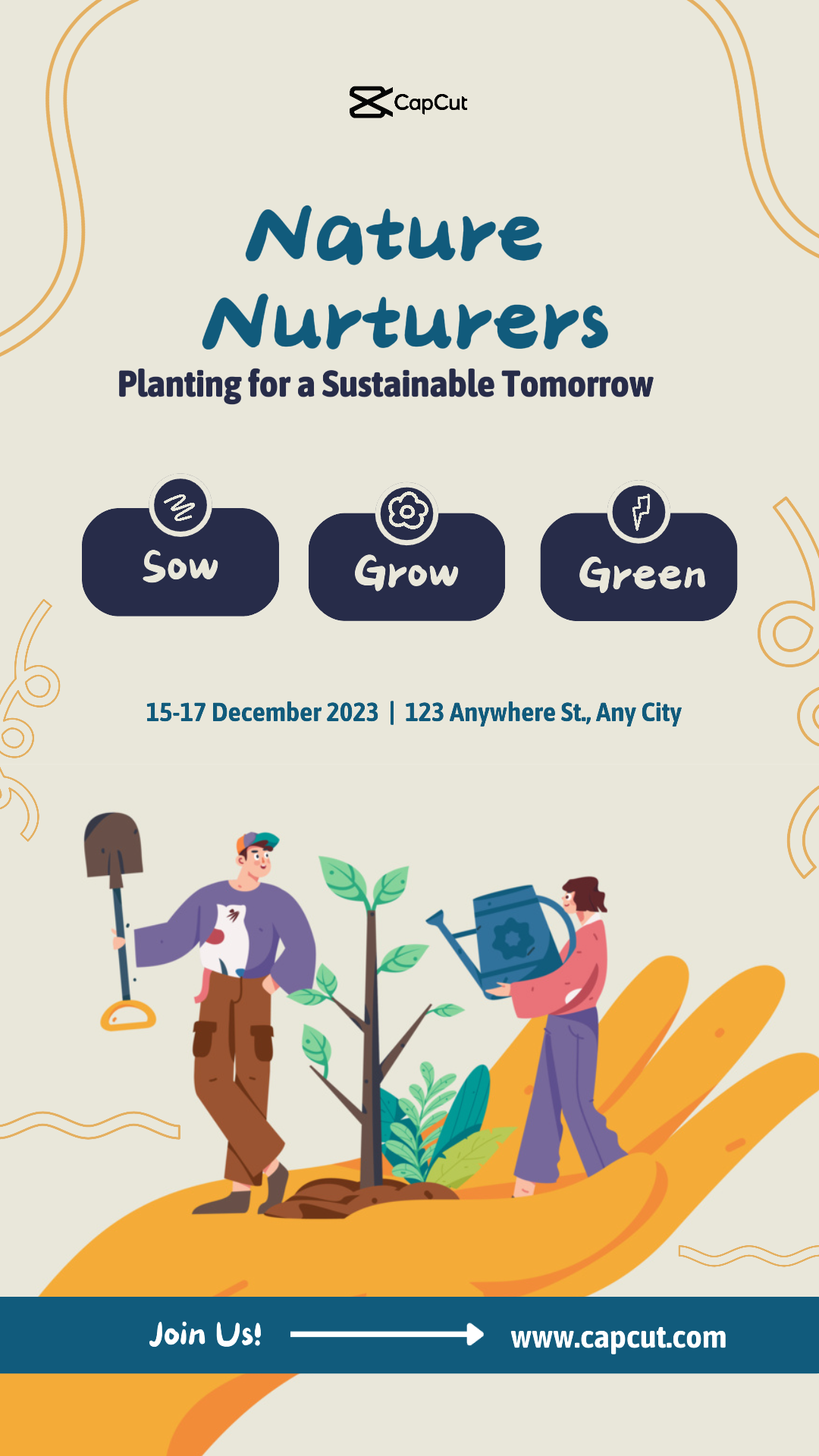 Event Activity Go Green and Save Planet Instagram Story
